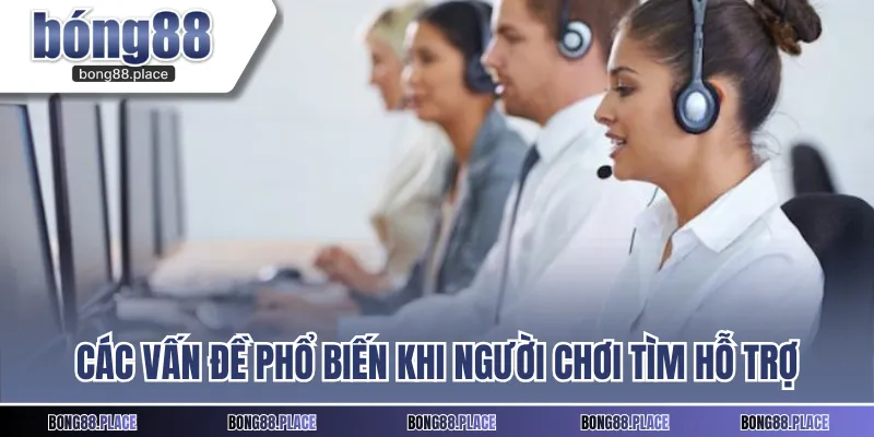 Các vấn đề phổ biến khi người chơi tìm hỗ trợ