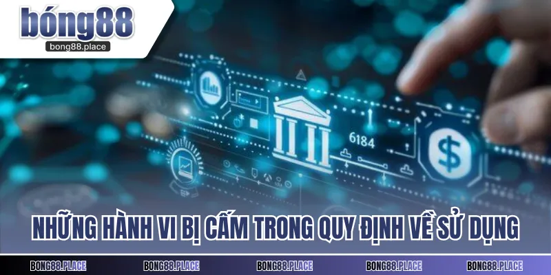 Những hành vi bị cấm trong quy định về sử dụng
