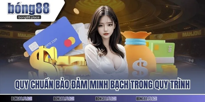 Quy chuẩn bảo đảm minh bạch trong quy trình rút tiền BONG88